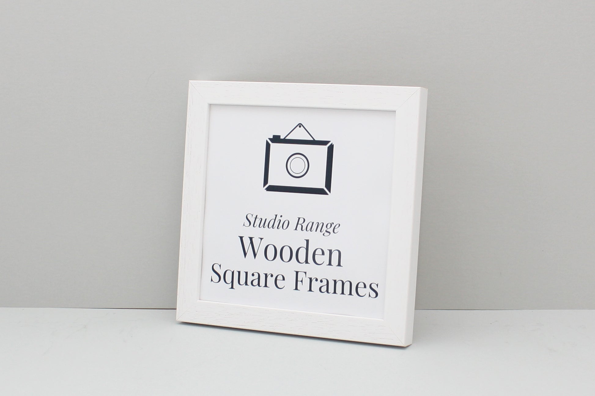 White - Square Wooden Frames | Standard Size Frames - PhotoFramesandMore - Wooden Picture Frames