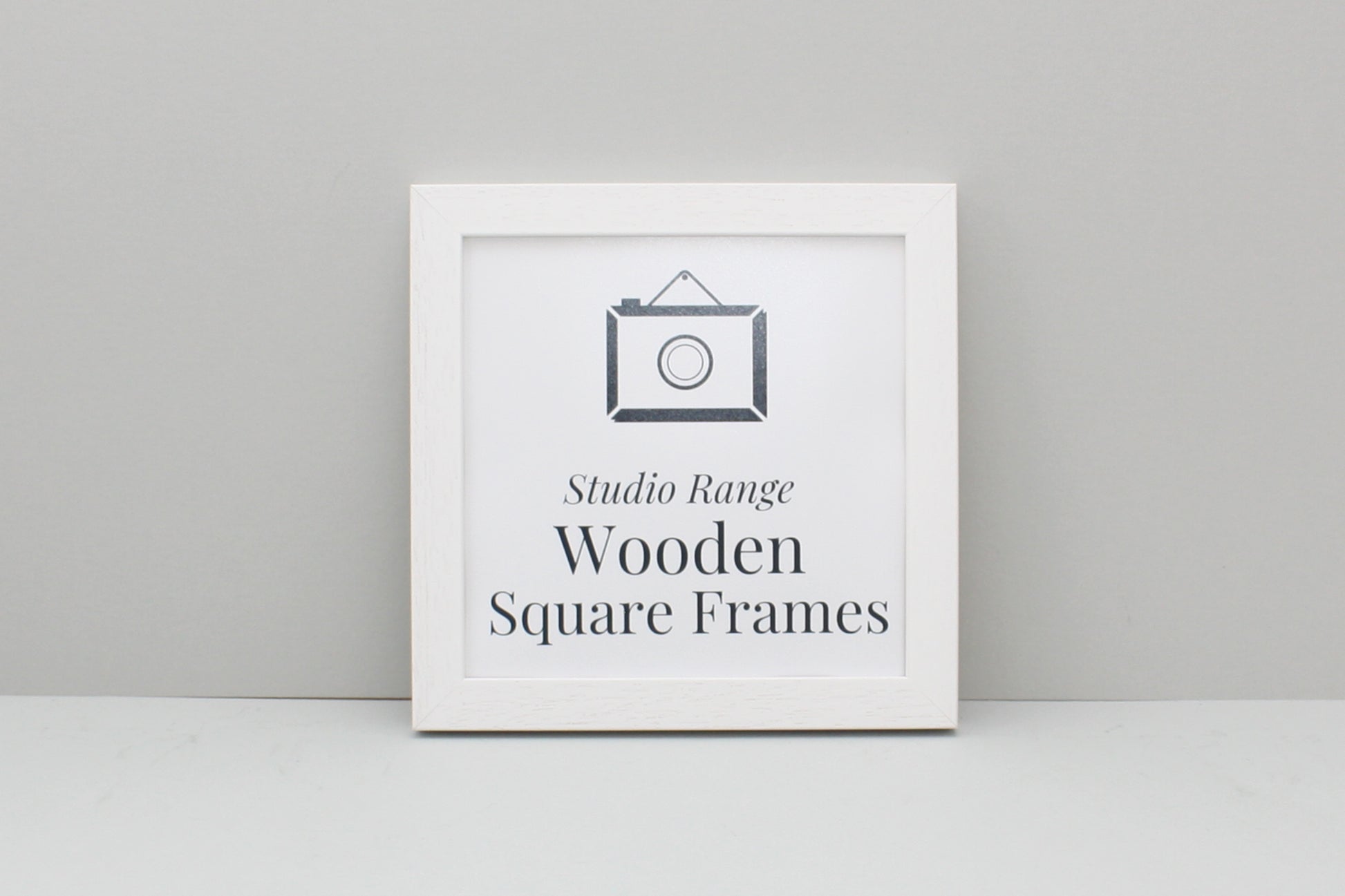 White - Square Wooden Frames | Standard Size Frames - PhotoFramesandMore - Wooden Picture Frames