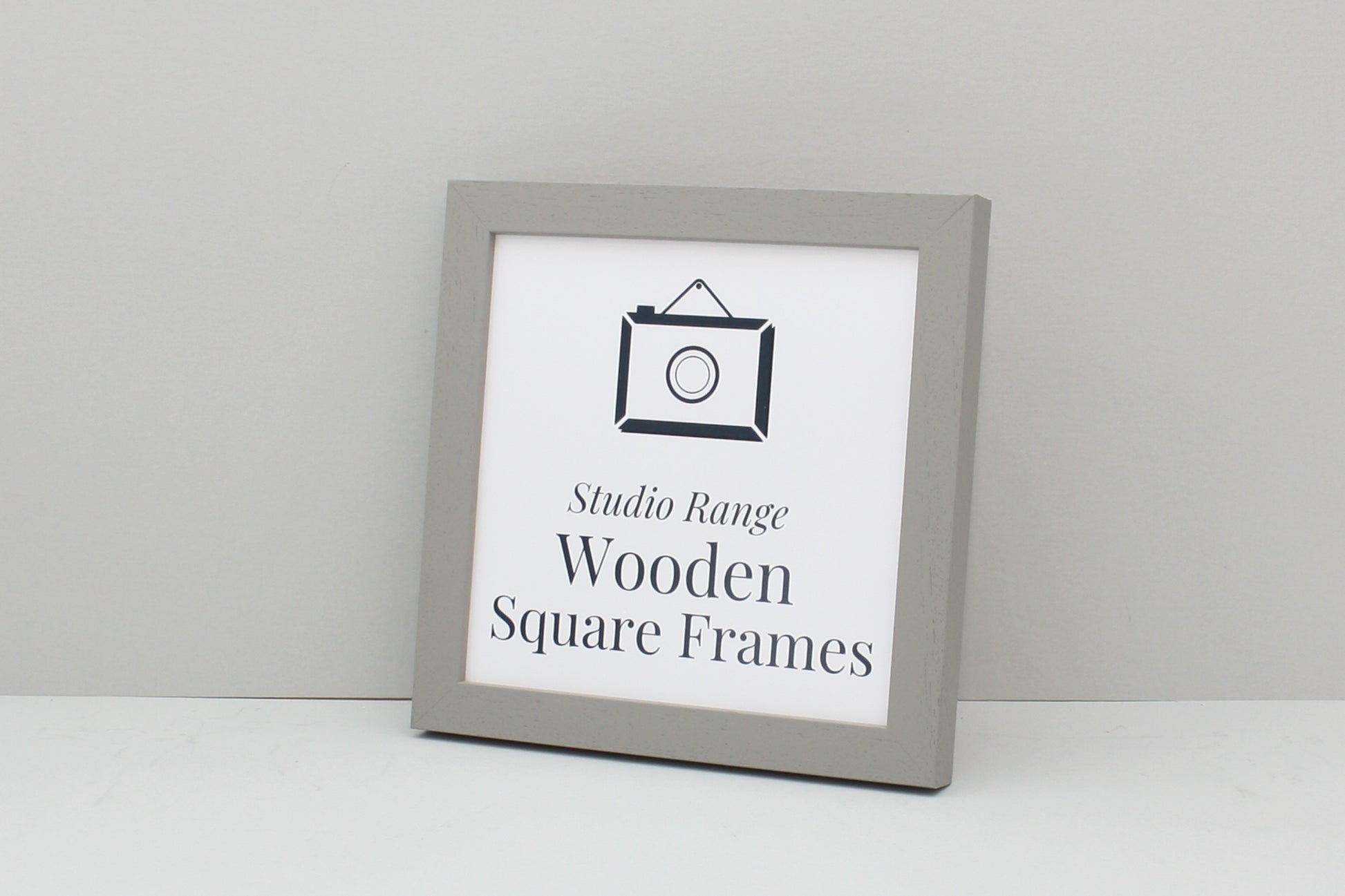 Pale Grey - Square Wooden Frames | Standard Size Frames - PhotoFramesandMore - Wooden Picture Frames