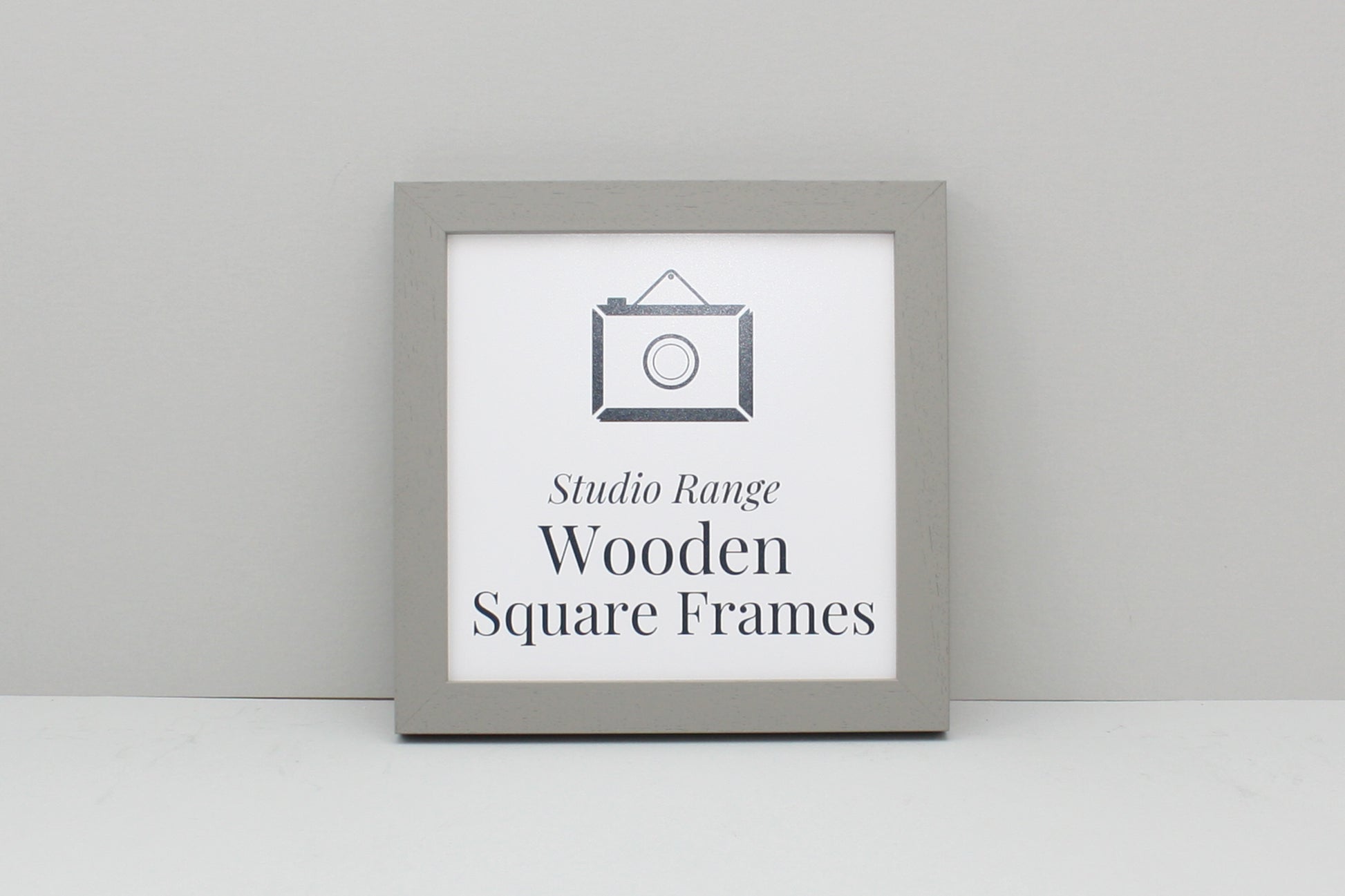 Pale Grey - Square Wooden Frames | Standard Size Frames - PhotoFramesandMore - Wooden Picture Frames