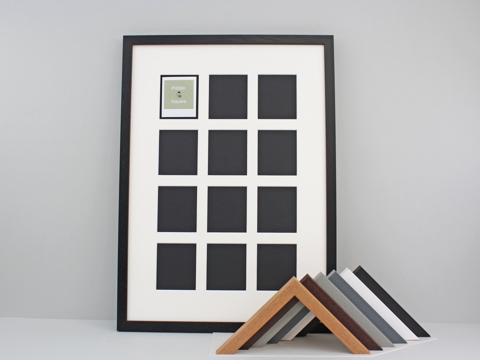 Instax Film Float Frame - Suits Twelve Instax Squares - PhotoFramesandMore - Wooden Picture Frames