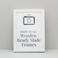 White - Wooden Ready Made Frames - PhotoFramesandMore - Wooden Picture Frames