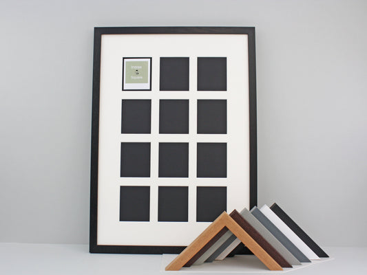 Instax Film Float Frame - Suits Twelve Instax Squares - PhotoFramesandMore - Wooden Picture Frames