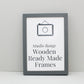 Dark Grey - Wooden Ready Made Frames - PhotoFramesandMore - Wooden Picture Frames