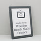 Dark Grey - Wooden Ready Made Frames - PhotoFramesandMore - Wooden Picture Frames