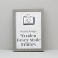 Pale Grey - Wooden Ready Made Frames - PhotoFramesandMore - Wooden Picture Frames