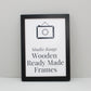 Black - Wooden Ready Made Frames - PhotoFramesandMore - Wooden Picture Frames