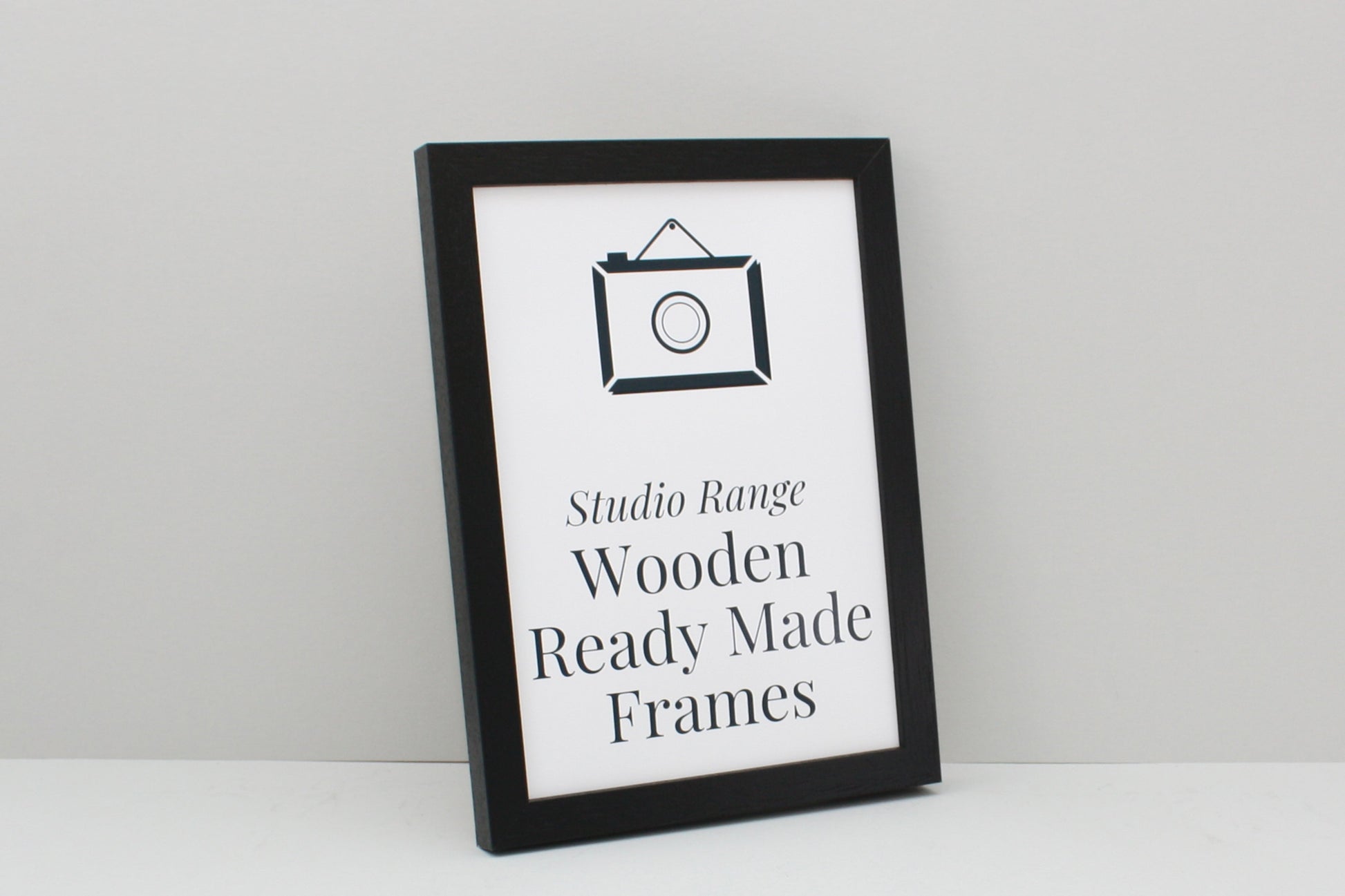 Black - Wooden Ready Made Frames - PhotoFramesandMore - Wooden Picture Frames