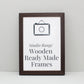 Walnut Colour - Wooden Ready Made Frames - PhotoFramesandMore - Wooden Picture Frames