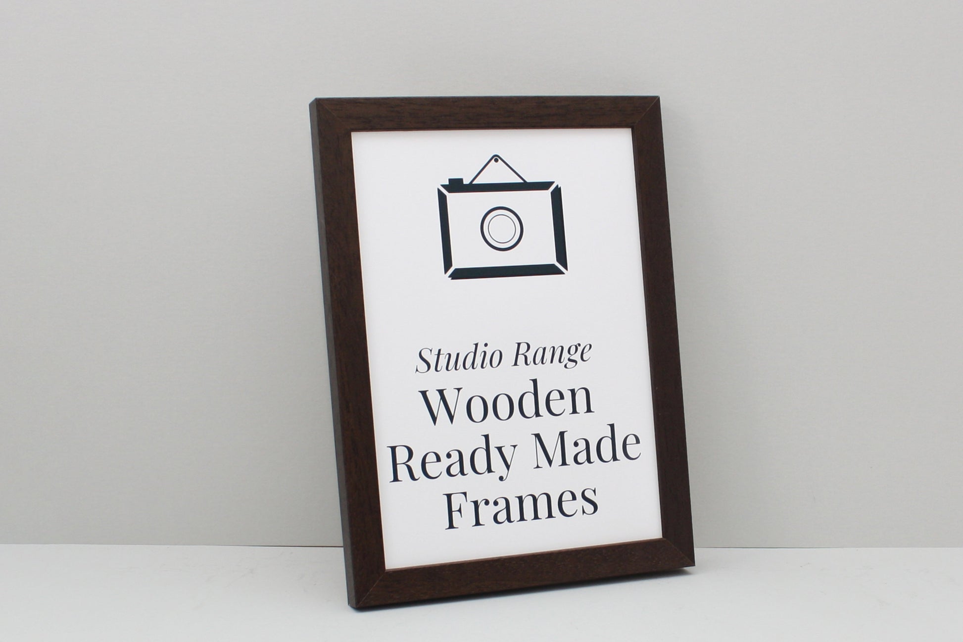 Walnut Colour - Wooden Ready Made Frames - PhotoFramesandMore - Wooden Picture Frames