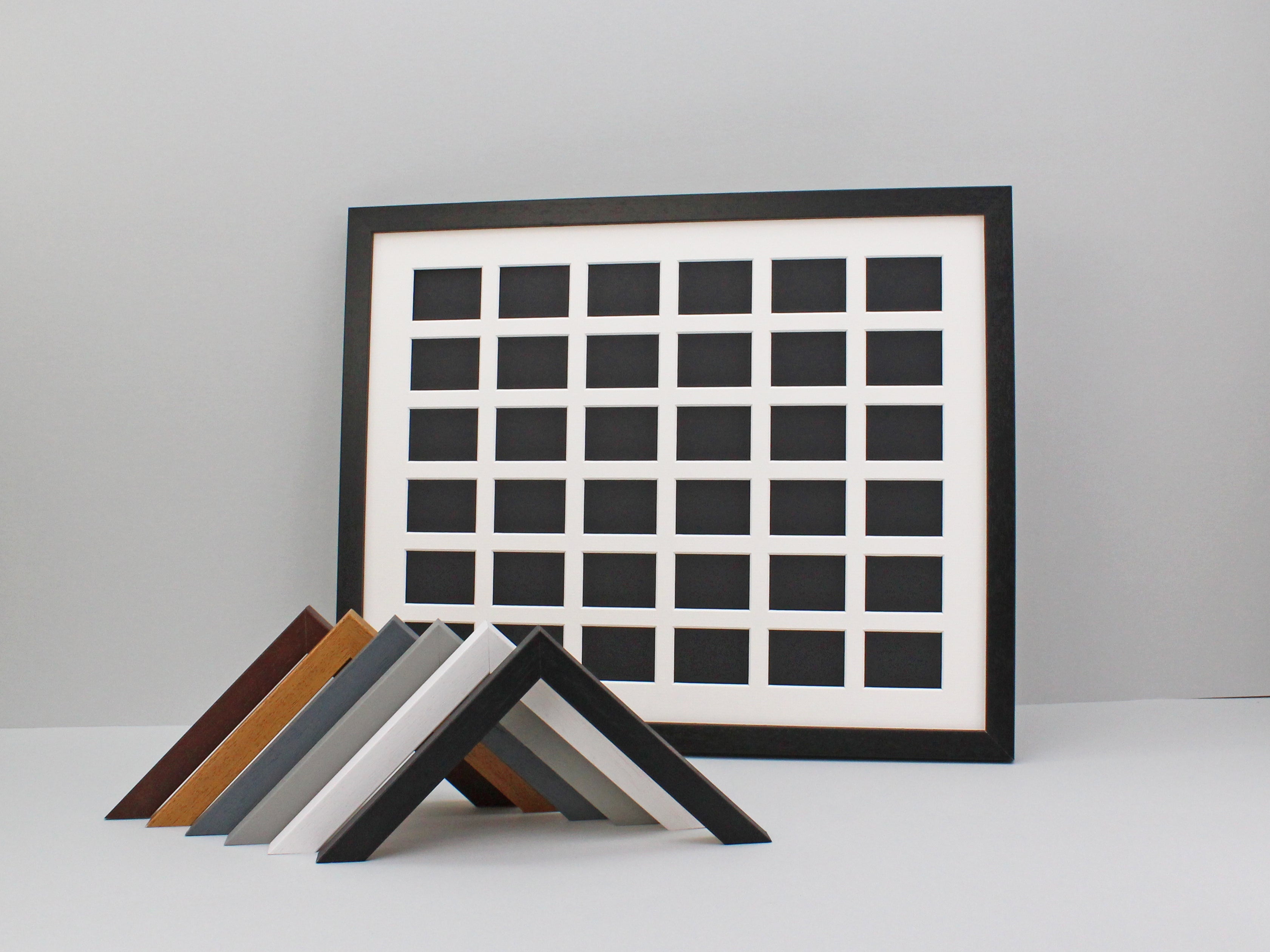 Instax Mini Multi Aperture Wooden Photo Frame. Holds Thirty-Six instax ...