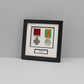 Personalised Military and Service Medal display Frame for Two Medals. 20x20cm. Handmade by Art@Home. War Medals. WW1. WW2. - PhotoFramesandMore - Wooden Picture Frames