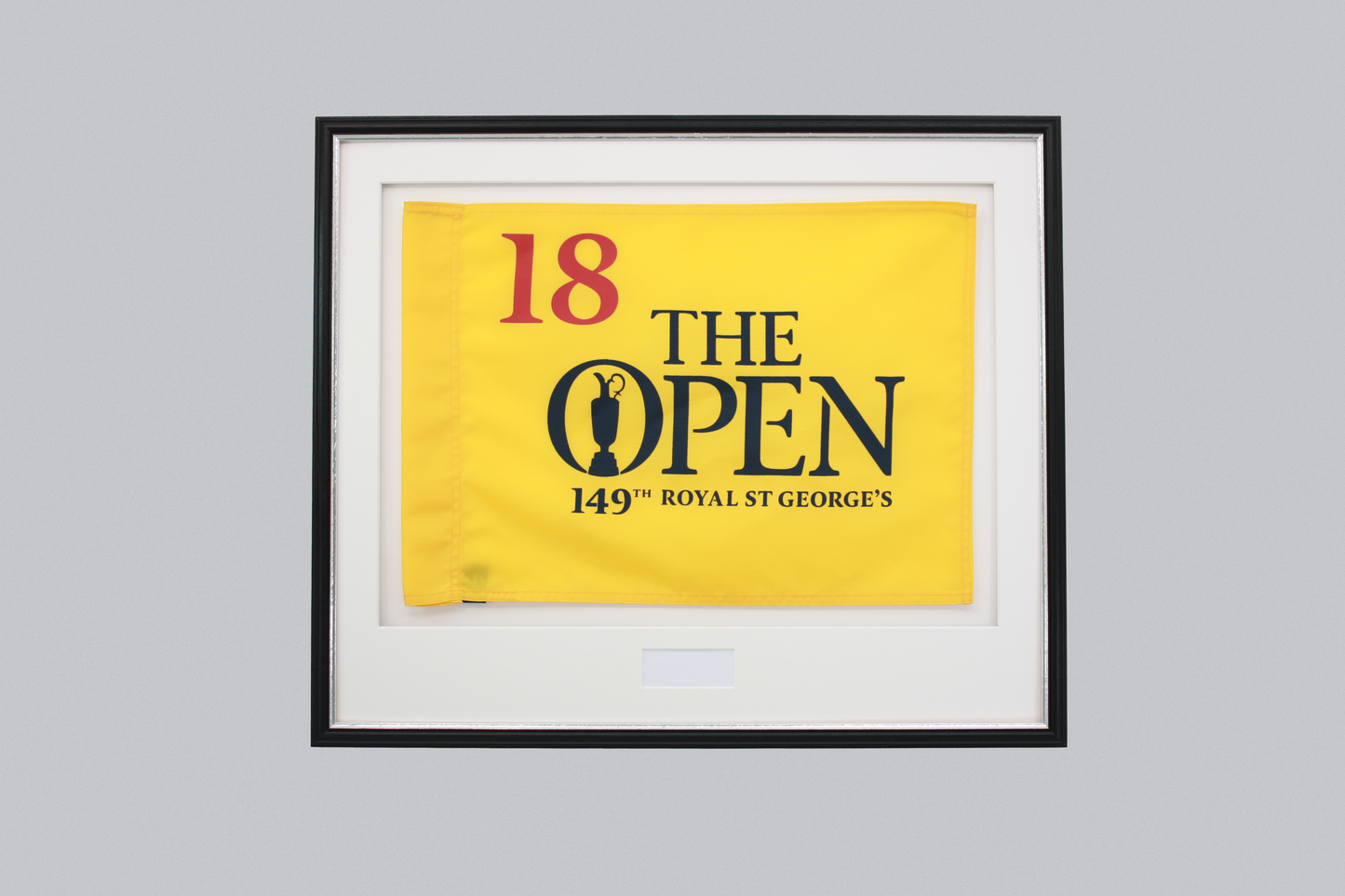 Personalised Flag Display Frame, with text box. Traditional Range