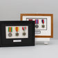 Personalised Military Medal display Frame for Three Medals. A4. War Medals. - PhotoFramesandMore - Wooden Picture Frames