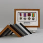 Personalised Military and Service Medal display Frame for Four Medals and text. A4 Frame. Service Medals | War Medals | WW1 | WW2 - PhotoFramesandMore - Wooden Picture Frames