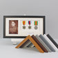 Personalised Military and Service Medal display Frame for Three Medals, a 6x4" Photo, and text.20x40cm. - PhotoFramesandMore - Wooden Picture Frames