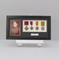 Personalised Military and Service Medal display Frame for Four Medals and one 6x4" Photograph. 20x40cm.War Medals. - PhotoFramesandMore - Wooden Picture Frames