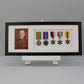 Military  Medal display Frame for Five Medals and one 6x4" Photo | WW1 | WW2