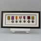 Military and Service Medal display Frame for Seven Medals. 20x50cm. Service Medals | War Medals | WW1 | WW2 | Commemorative Medals - PhotoFramesandMore - Wooden Picture Frames