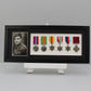 Military and Service Medal display Frame for Six Medals and a 6x4" Photograph. 20x50cm. Service Medals | War Medals | WW1 | WW2 - PhotoFramesandMore - Wooden Picture Frames