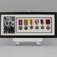 Military and Service Medal display Frame for Six Medals and a 6x4" Photograph. 20x50cm. Service Medals | War Medals | WW1 | WW2 - PhotoFramesandMore - Wooden Picture Frames