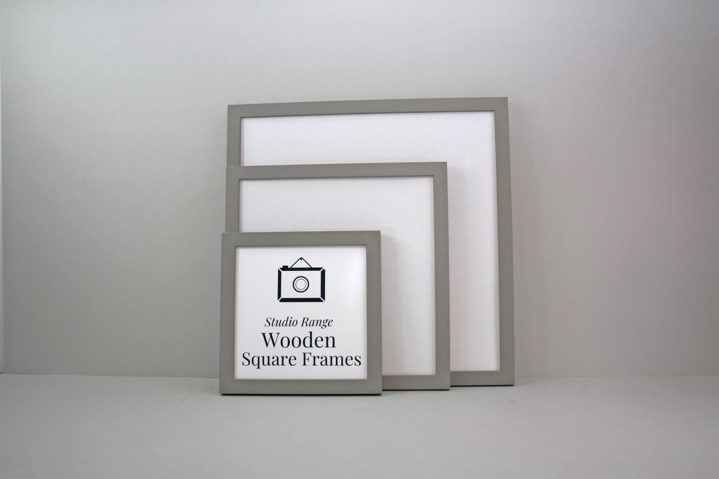 Pale Grey - Square Wooden Frames | Standard Size Frames - PhotoFramesandMore - Wooden Picture Frames