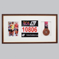 Sports Medal Display Frame for Medal, Race Bib and Photo. Traditional Style Frame. Perfect to showcase Marathon Medals.