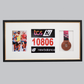 Sports Medal Display Frame for Medal, Race Bib and Photo. Traditional Style Frame. Perfect to showcase Marathon Medals. - PhotoFramesandMore - Wooden Picture Frames