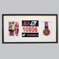 Sports Medal Display Frame for Medal, Race Bib and Photo. Traditional Style Frame. Perfect to showcase Marathon Medals.