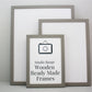 Pale Grey - Wooden Ready Made Frames - PhotoFramesandMore - Wooden Picture Frames