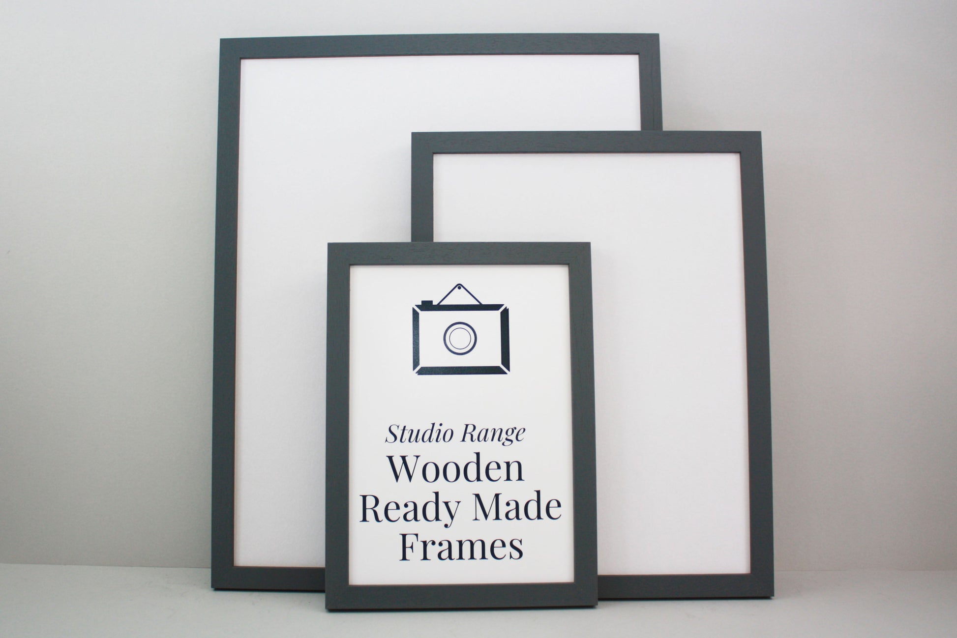 Dark Grey - Wooden Ready Made Frames - PhotoFramesandMore - Wooden Picture Frames