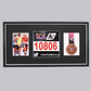 Sports Medal Display Frame for Medal, Race Bib and Photo. Traditional Style Frame. Perfect to showcase Marathon Medals.