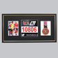 Sports Medal Display Frame for Medal, Race Bib and Photo. Traditional Style Frame. Perfect to showcase Marathon Medals.