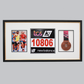 Sports Medal Display Frame for Medal, Race Bib and Photo. Traditional Style Frame. Perfect to showcase Marathon Medals.