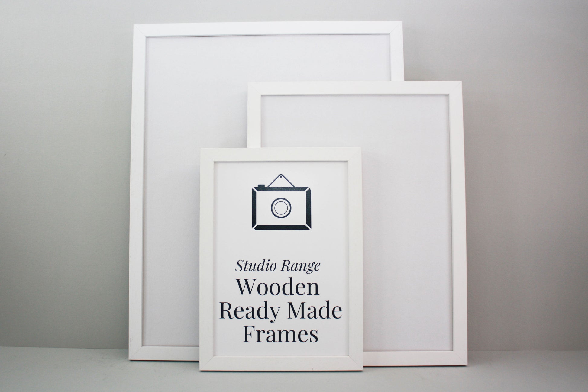 White - Wooden Ready Made Frames - PhotoFramesandMore - Wooden Picture Frames