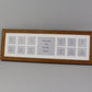 Through School Years Photo Frame - Multi Aperture Frame. 15x50cm. Small wooden multi aperture photo frame to display 12 2x2inch pictures of your child's school years. - PhotoFramesandMore - Wooden Picture Frames