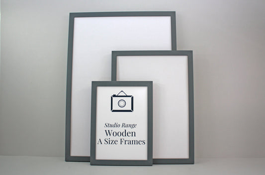 Dark Grey A-Size Frames - A1, A2, A3, A4 Size Wooden Poster Frame - PhotoFramesandMore - Wooden Picture Frames