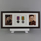 Military and Service Medal display Frame for Two Medals and two 6x4" Photographs. 20x50cm. | Service Medal | War Medal | WW1 | WW2 | - PhotoFramesandMore - Wooden Picture Frames