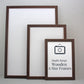 Walnut Colour A-Size Frames - A1, A2, A3, A4 Size Wooden Poster Frame - PhotoFramesandMore - Wooden Picture Frames