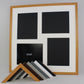 Suits Four 8x10" photos. 60x60cm. Wooden Collage Photo Frame. - PhotoFramesandMore - Wooden Picture Frames