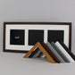 Suits Three 6x6" Photos. 25x60cm Multi Aperture Photo Frame. - PhotoFramesandMore - Wooden Picture Frames