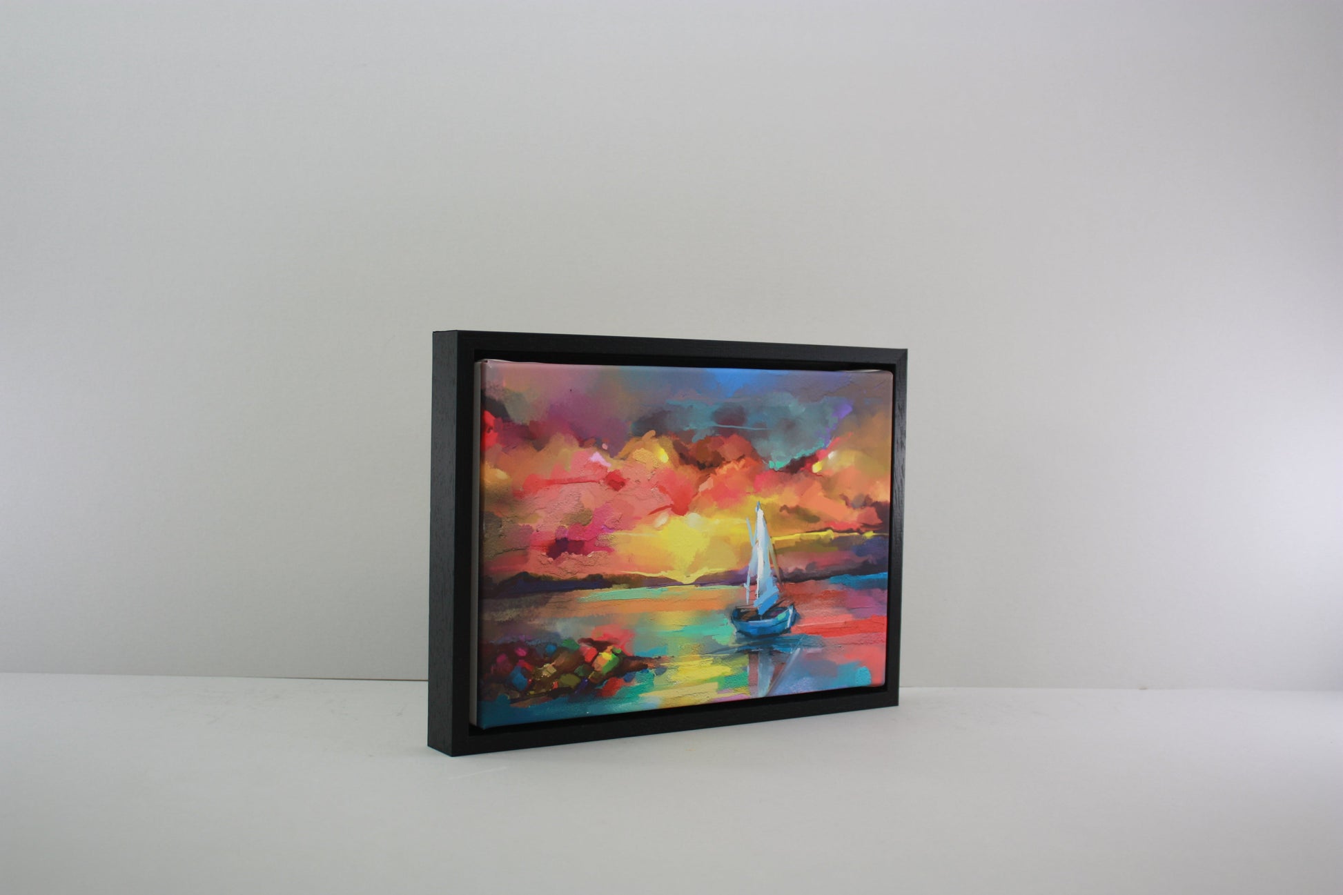 Black Wooden Tray Frames. 22mm Deep. Standard Size. Floating Effect Frames for Canvas - PhotoFramesandMore - Wooden Picture Frames