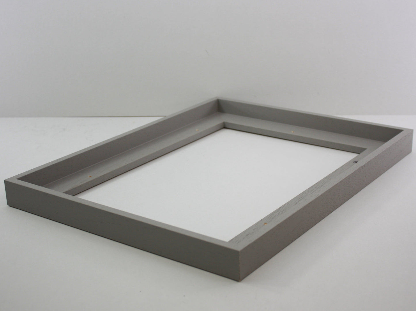 Pale Grey - Wooden Tray Frames. 22mm Deep. Standard Size. Floating Effect Frames for Canvases. - PhotoFramesandMore - Wooden Picture Frames