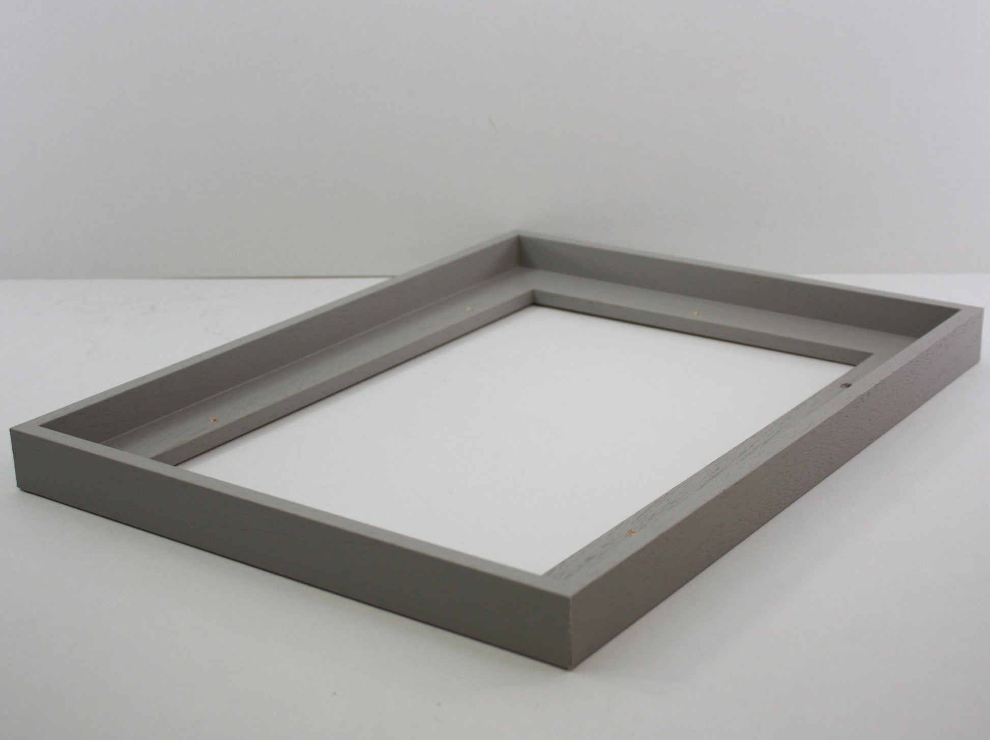 Pale Grey - Wooden Tray Frames. 22mm Deep. Standard Size. Floating Effect Frames for Canvases. - PhotoFramesandMore - Wooden Picture Frames