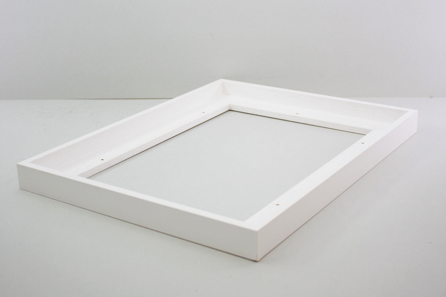 White Wooden Tray Frames. 22mm Deep. Standard Size. Floating Effect Frames for Canvases. - PhotoFramesandMore - Wooden Picture Frames