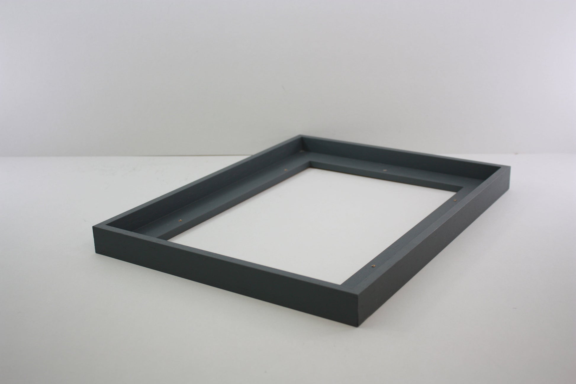 Dark Grey - Wooden Tray Frames. 22mm Deep. Standard Size. Floating Effect Frames for Canvases. - PhotoFramesandMore - Wooden Picture Frames