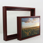 Mahogany - 40mm Deep Canvas Tray Frames.  Standard Sizes. Floating Effect Frames for Canvases. - PhotoFramesandMore - Wooden Picture Frames