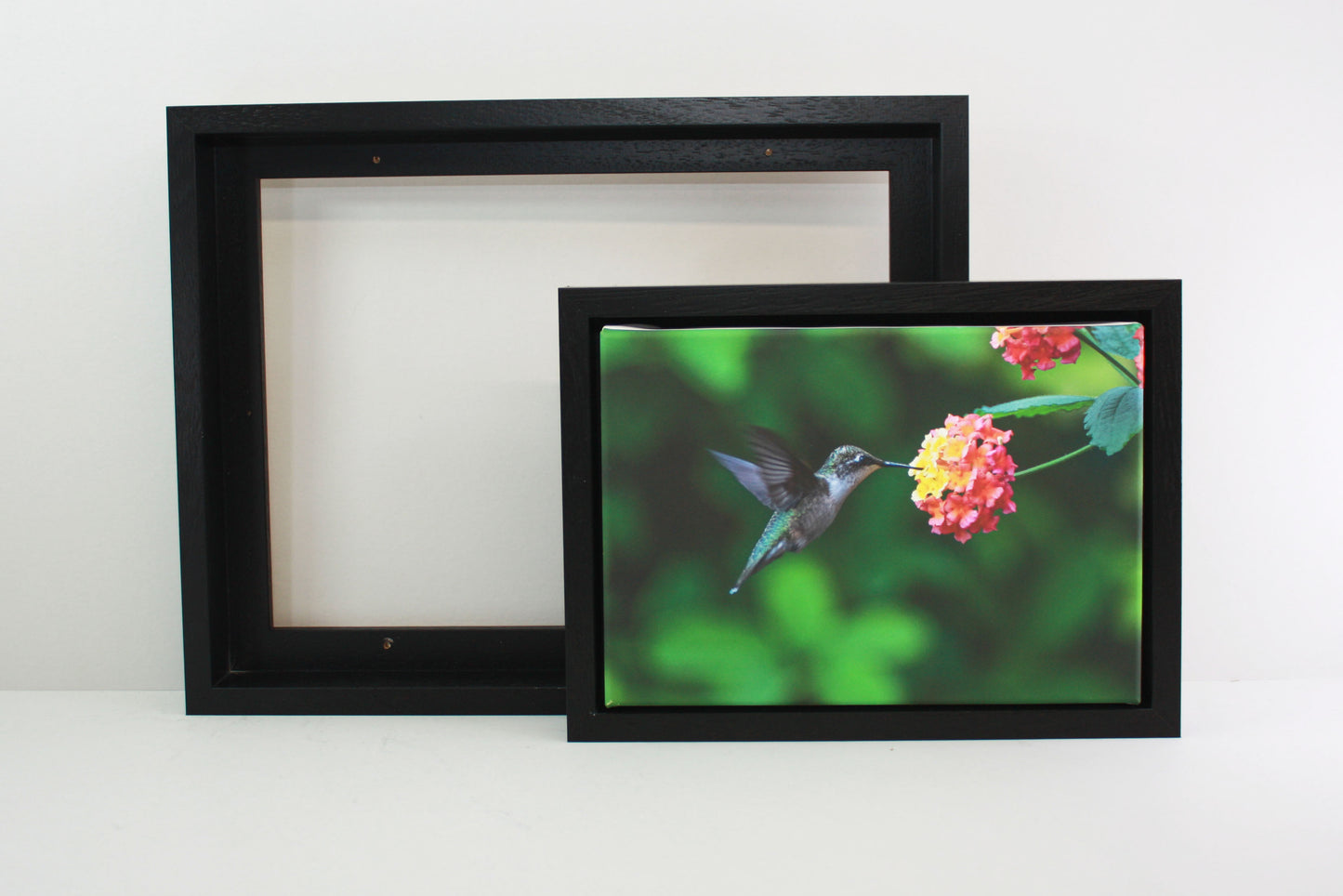 Black - 40mm Deep Canvas Tray Frames.  Standard Sizes. Floating Effect Frames for Canvases. - PhotoFramesandMore - Wooden Picture Frames