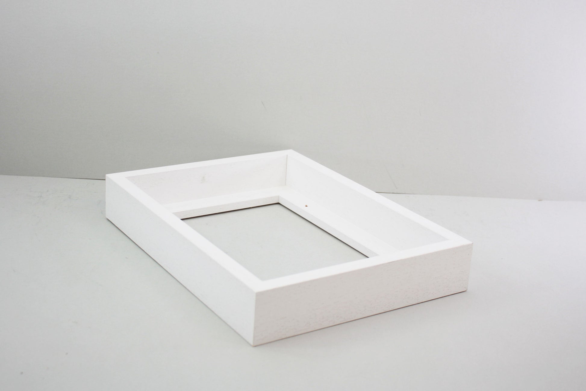 White - 40mm Deep Canvas Tray Frames.  Standard Sizes. Floating Effect Frames for Canvases. - PhotoFramesandMore - Wooden Picture Frames