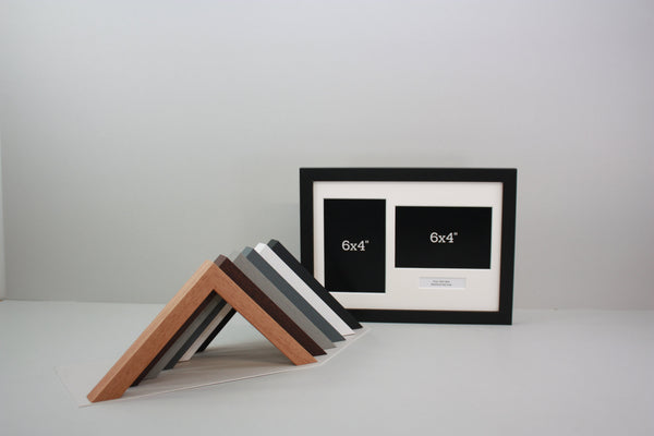 Personalised Caption Frames. A4 Landscape Frame Frame with two 6x4